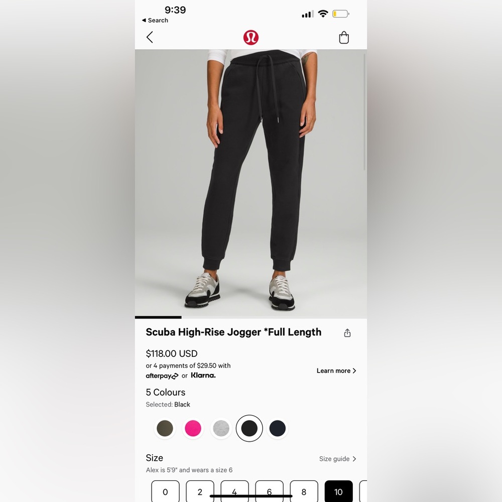 *SOLD*   Lululemon scuba joggers